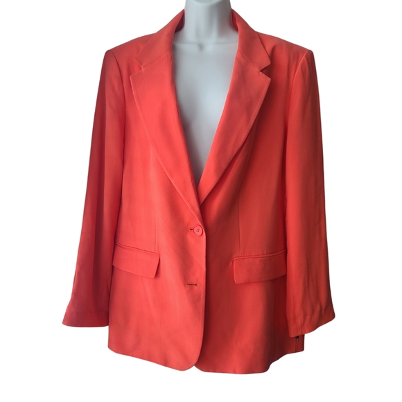 DKNY Persimmon Women's Size Extra Large Blazer Double Breasted 2 Button NWT - Picture 6 of 15